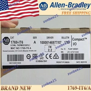New in Box AB 1769-IT6/A CompactLogix 6 Pt Thermocouple Module 1769IT6 serA US - Picture 1 of 10