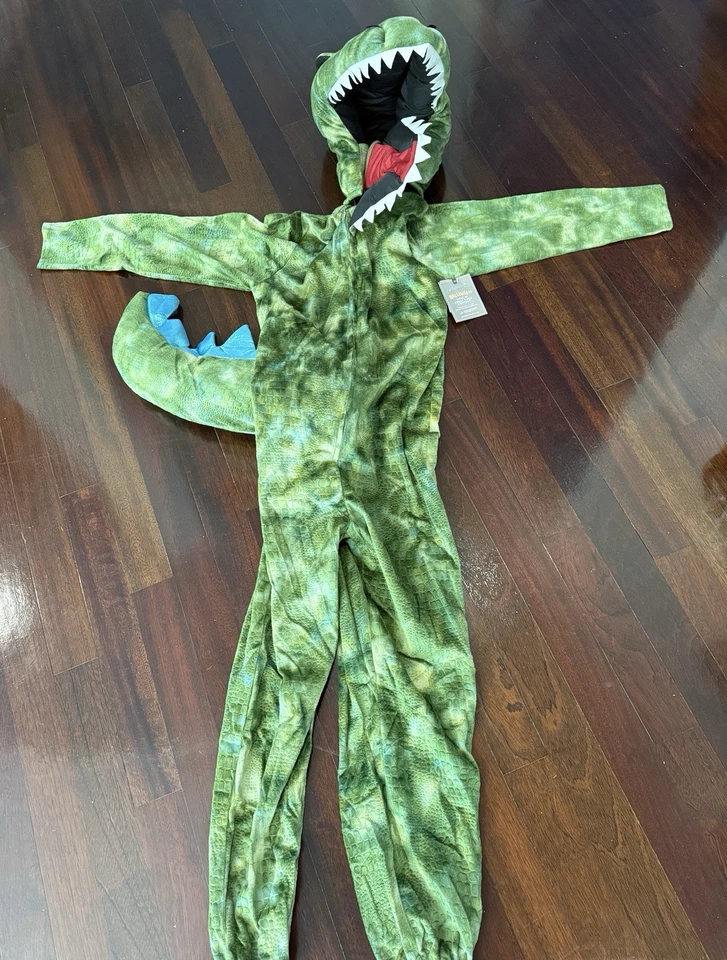 ADULT Pottery Barn Kids Light Up T-REX Dinosaur Costume Adult XS/S NWT - Image 1 of 4