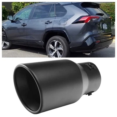 2X Car Exhaust Pipe Tip Rear Throat Muffler Tailpipe For Toyota Rav4 XLE Foto 1 de 4