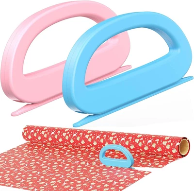 2-Pack (4 Blades) Wrapping Paper Cutter Sliding Gift Wrap Cutter for Wrapping