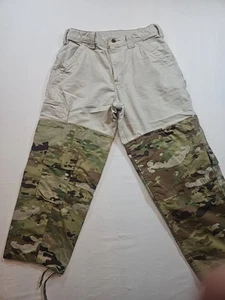 Carhartt Mens Carpenter Pants Dungaree Fit B151 Mens 32x32 see Pictures TEAR - Picture 1 of 18