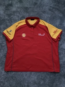 Official Scuderia Ferrari Shell V-Power Mens 2XL Size Team Kit Polo Shirt - Picture 1 of 12
