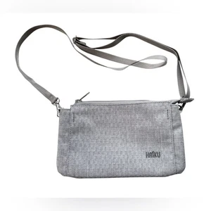 NWOT HAIKU Women's Stride Crossbody RFID Blocking Wristlet Wallet in Light Gray - Picture 1 of 8