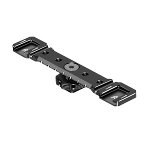 Cold Shoe Mount Bracket Dual Hot Shoe Extension Plate Adapter for Camera Cage - Picture 1 of 12