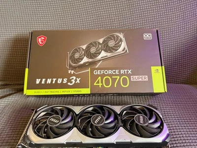 MSI GeForce RTX 4070 SUPER VENTUS 3X OC 12GB GDDR6X Graphics Card - Image 1 of 4