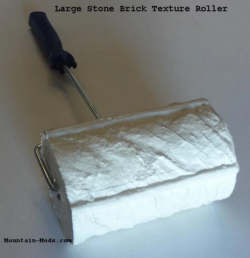 Concrete Cement Landscape Curbing 7" Large Stone Brick Texture Roller Stamp New - Image 1 of 1