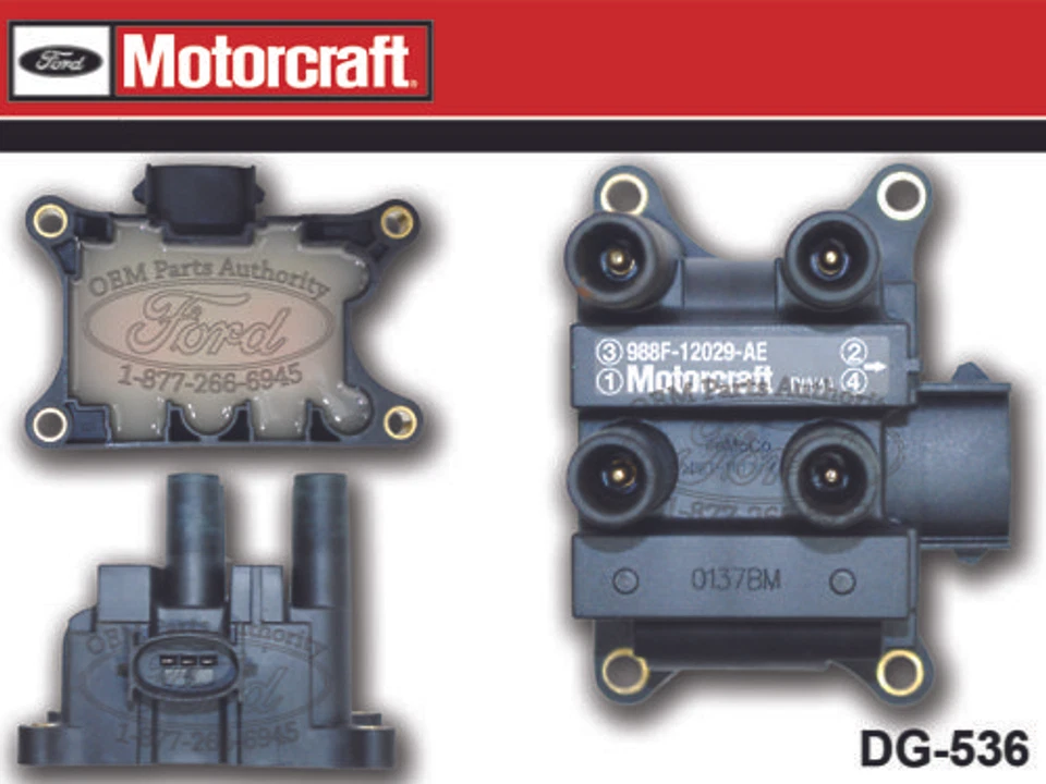 Оригинальная новая катушка зажигания 1999-2004 Ford Escape Focus Contour Mystique DG-536 - Изображение 1 из 1