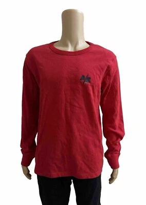 Suéter Pullover American Eagle Rojo Manga Larga Calce Estándar Cuello Redondo Hombres Grande Foto 1 de 4