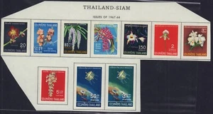 THAILANDIA 1967 ORCHIDEE SET SATELLITARI MLH 477-484, 498-499 - Foto 1 di 1