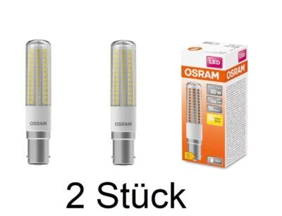 2 x OSRAM B15d LED Lampe Special T SLIM 2700K 320° 7W wie 60W Kolbenform schlank - Bild 1 von 4