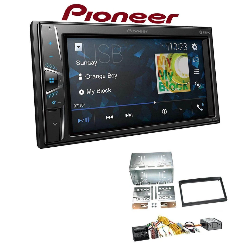 Pioneer Autoradio Bluetooth USB für Peugeot 207 ab 2005 schwarz inkl Canbus - Bild 1 von 4