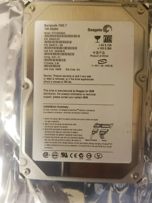 Seagate ST3120026AS PN: 9W2813-160 FW 3.42 TK SATA 3.5" 120GB HD DC 06055 - Image 1 of 3