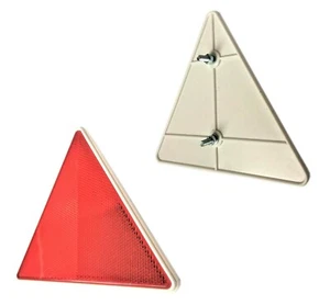 2x reflector triangular rojo reflector reflector coche camión remolque E9 - Imagen 1 de 6