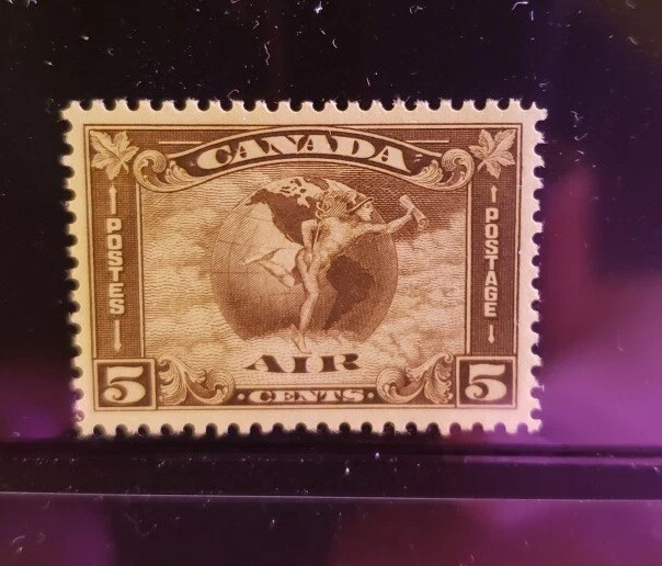Canada Stamp - #C2 - Allegory - Airmail Circles Globe - MNH XF 1930 - Image 1 of 1