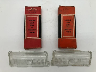 42-48 Mercury Parking Light Lense Pair LYNX EYE 651 652 - Image 1 of 4