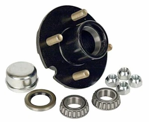 4 Bolt Trailer Hub Kit for 1" Spindle, 1000 lbs Capacity | Reliable 1-100-04-05 - Picture 1 of 6
