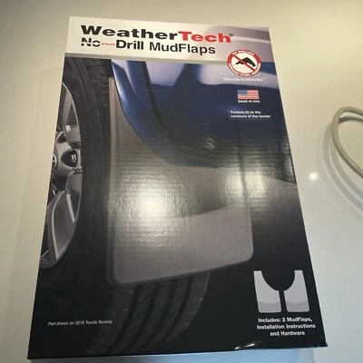 Par traseiro WeatherTech para-lamas sem perfuração para Ford F-150 2015-2018, 2015-2020 - Imagem 1 de 3