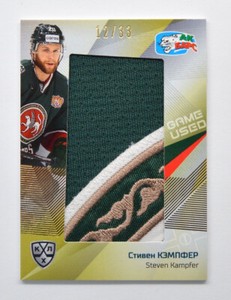 2021-22 Sereal KHL Platinum Patch #PAT-013 Steven Kampfer 12/33