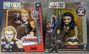 THOR & AQUAMAN Marvel DC Metals Die Cast Avengers Action Figure M60 M15 - Picture 1 of 8