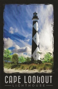 Postcard North Carolina Cape Lookout Lighthouse Outer Banks Unused MINT - Picture 1 of 1