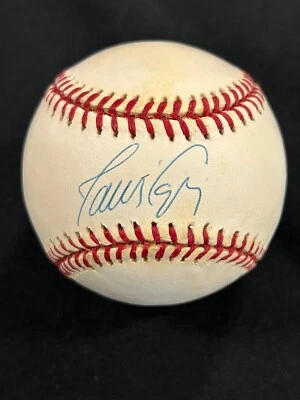 Béisbol automático firmado por Javy López Atlanta Braves certificado de autenticidad PSA 391  Foto 1 de 3