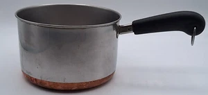 REVERE WARE CACEROLA CON FONDO DE COBRE DE 2,5-3,5 CUARTOS DE GALÓN, POST 1968 - Imagen 1 de 4