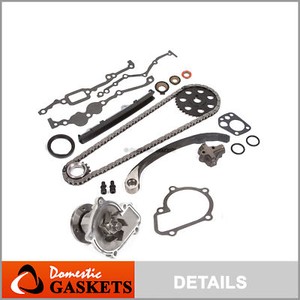 Fit 89-97 Nissan D21 Pickup 240SX 2.4L SOHC Timing Chain Water Pump Kit KA24E