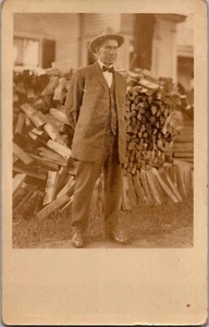 Postkarte John Coolidge Vater von Calvin Coolidge Plymouth Vermont RPPC nicht verschickt - Bild 1 von 2