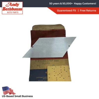 1957-1958 Desoto 2 Door Hardtop Left Side Roof Ornamentation Plate 1757185 NOS. - Image 1 of 4