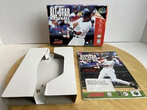 Nintendo 64 All Star Baseball 99 Authentic Box And Manual ONLY Great Condition - Picture 1 of 13