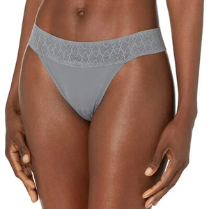 DKNY 296410 Women's Endless Stretch Thong Panty, Sidewalk, M - Picture 1 of 2