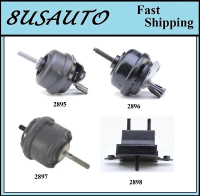 4 PIEZAS MONTAJE MOTOR Y TRANSMISIÓN AJUSTE Buick Lesabre, Park Avenue/Pontiac Bonneville 3,8 L Foto 1 de 4