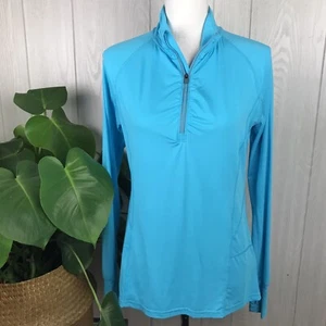 Mandarinenjacke 1/4-Reißverschluss leicht aktiv Damen Größe Medium Tasche Track sportlich - Bild 1 von 11