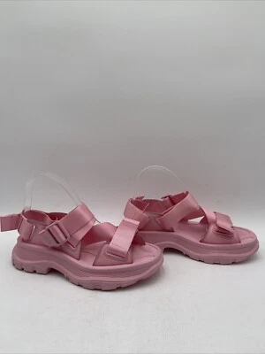 Women’s Alexander McQueen Tread Sandals Pink Size 38 - Image 1 of 4