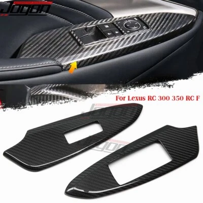 For Lexus RC F USC10 RC300 350 F Sport 2021-2024 Carbon Window Lift Switch Panel - Image 1 of 4