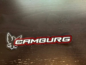 CAMBURG Arms Red stickers offroad overland utv outland ultra4 racing 8.5x1.5 - Picture 1 of 1