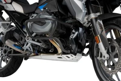 Spoiler Inferiore In Metallo Puig Per Carena Argento BMW R1250 GS 2021 - 2024 - Immagine 1 di 4