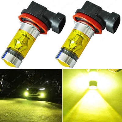 2x H11 H8 H9 Led Fog Light Bulbs 4300K Yellow 20SMD 1500LM Super Bright DRL - Image 1 of 4