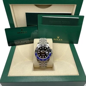 Rolex Gmt-master II 126710blnr Batgirl Stahl Schwarz Dial Herren Uhr B&p 2022 - Bild 1 von 7