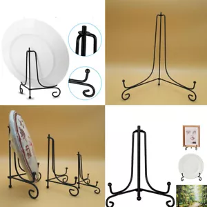 US 8-16 Pc Iron Easel Display Stand Holders Picture Frames Decorative Plates Art - Picture 1 of 22