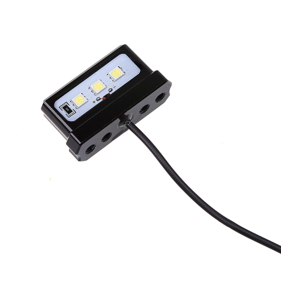 Lámpara de luz de matrícula de aluminio para motocicleta para Suzuki para Kawasaki para Ducati Foto 1 de 4