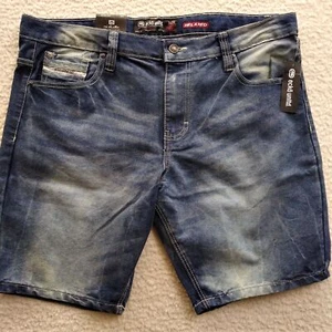 ECKO UNLTD 759 RELAXED FIT BLUE Denim JEAN SHORTS SZ 40 NWT - Picture 1 of 11