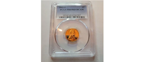 2003 S Proof Lincoln Memorial Cent - PCGS PR 69 RD DCAM Red Deep Cameo Guide $14 Cover