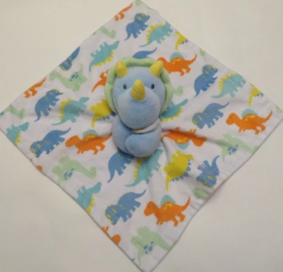 Cobertor de segurança Baby Essentials dinossauro tricerátopo bebê pelúcia brinquedo amoroso - Imagem 1 de 2