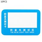2,36x1,57 cala Karta testowa antyniebieskie światło PVC l Okulary świetlne Test UV 10 sztuk