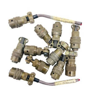 11 pcs Assorted Cable Mount Circular MIL Spec Connector Plug Bendix and Amphenol - Picture 1 of 8
