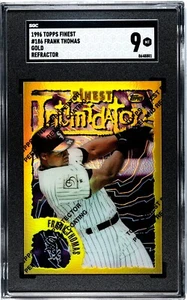 1996 Topps Finest Gold Refractor Frank Thomas SGC 9 MT - Picture 1 of 2