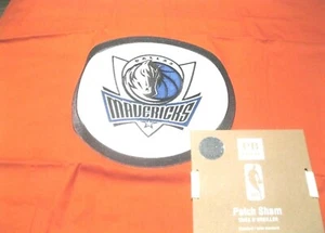 POTTERY BARN PB Teen Dallas Mavericks NBA Basketball Patch Pillow Sham Orange - Picture 1 of 1