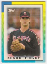 1990 Topps Major League Leaders Minis  #8 Chuck Finley California Angels