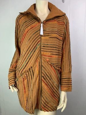 SOFT SURROUNDINGS Kinsale Boucle' Striped Jacket Top size Large - Image 1 of 4